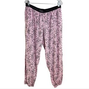 Victoria's Secret Modal Blend Elastic Waist And Ankle Heart Printed Sleep Pants
